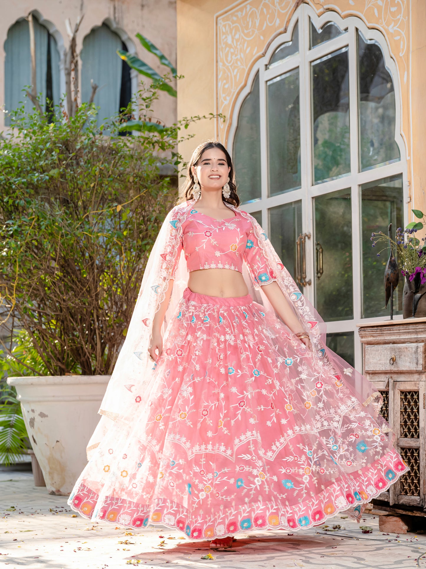 Mustard Gold Festive Lehenga