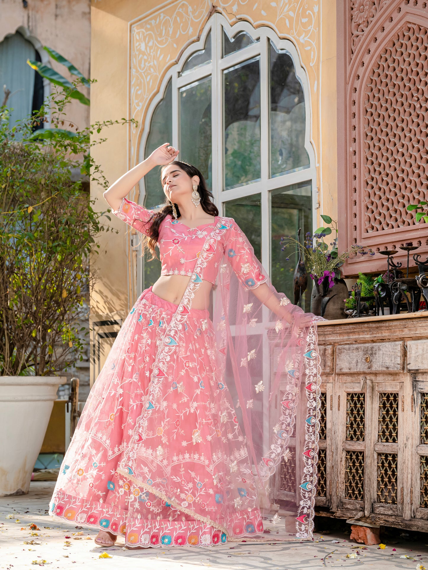 Mustard Gold Festive Lehenga