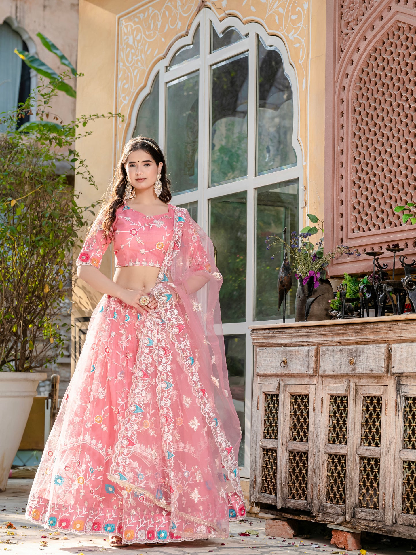 Mustard Gold Festive Lehenga