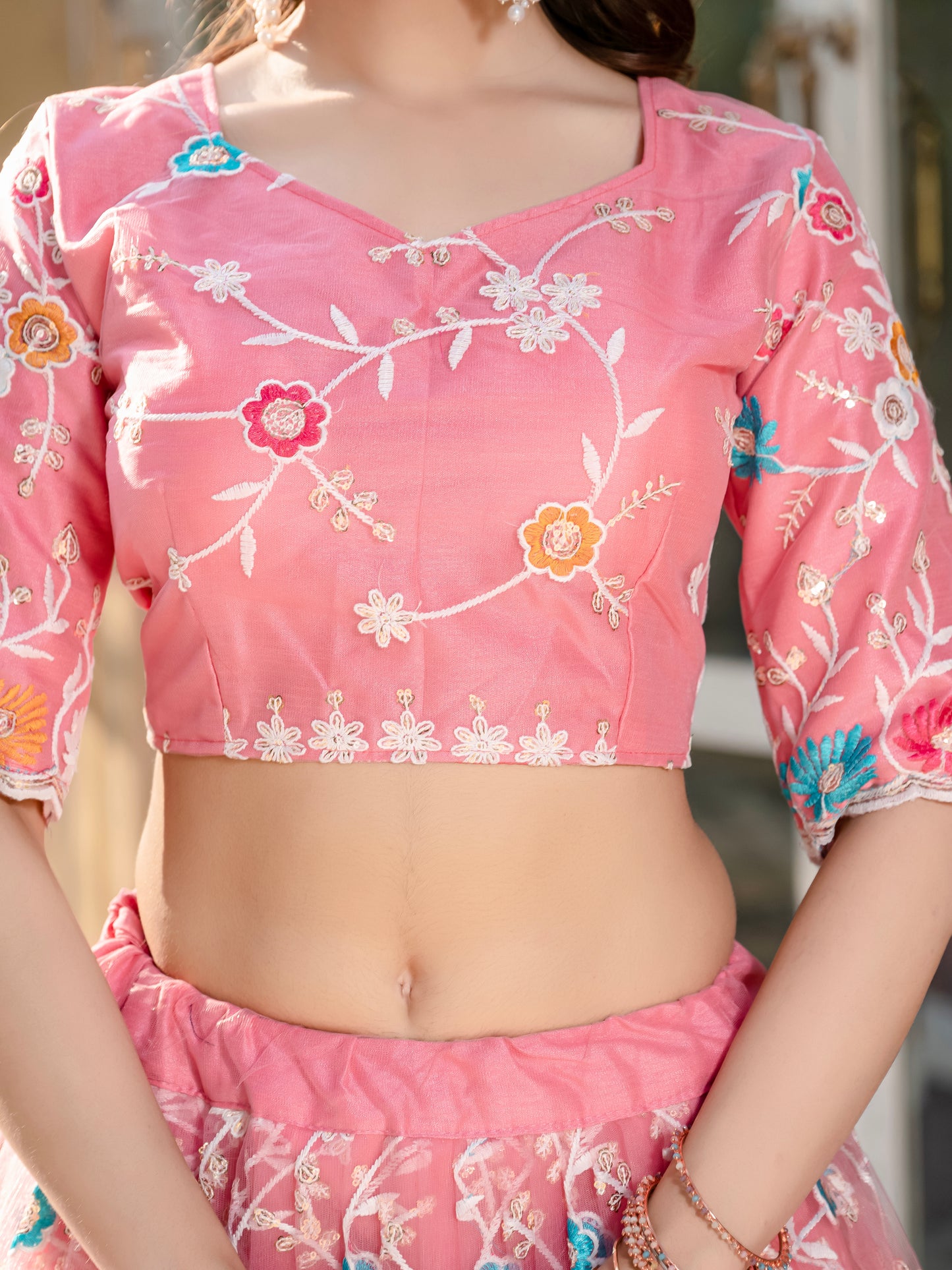 Mustard Gold Festive Lehenga