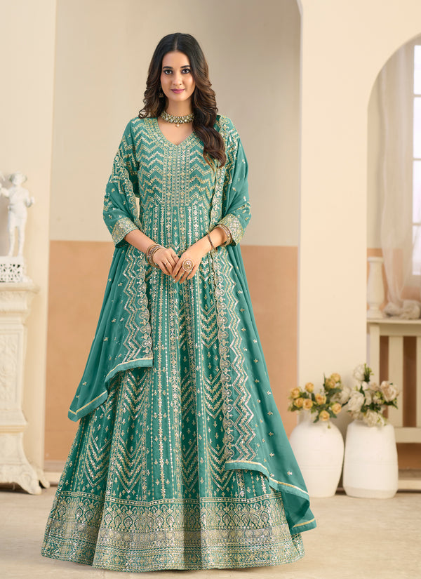 Georgette Havey Party wear gown