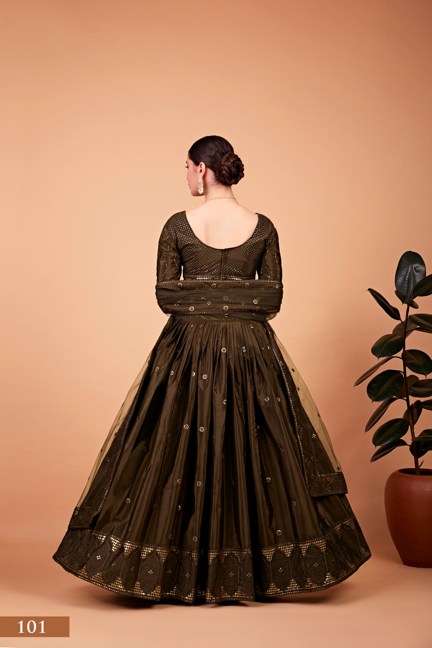Olive Imperial Lehenga