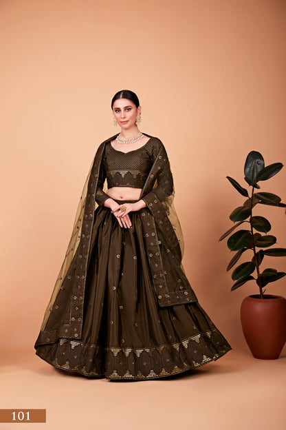 Olive Imperial Lehenga