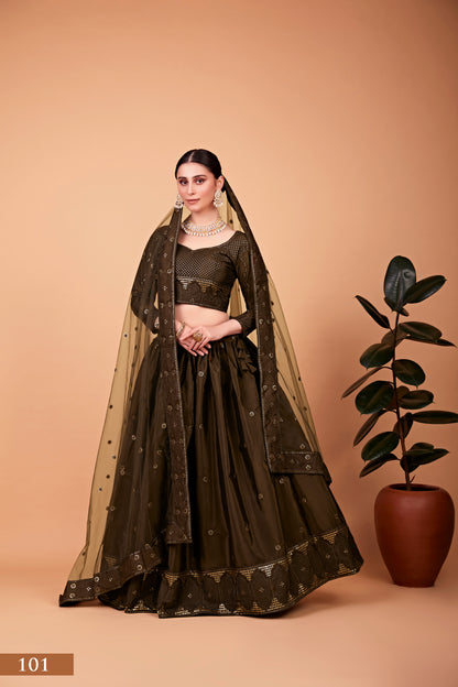 Olive Imperial Lehenga