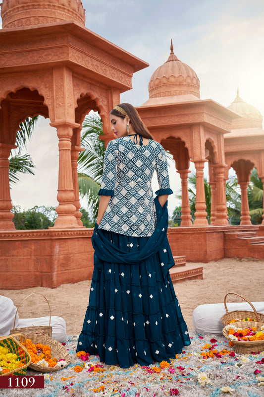 Sapphire Royale Sharara Set