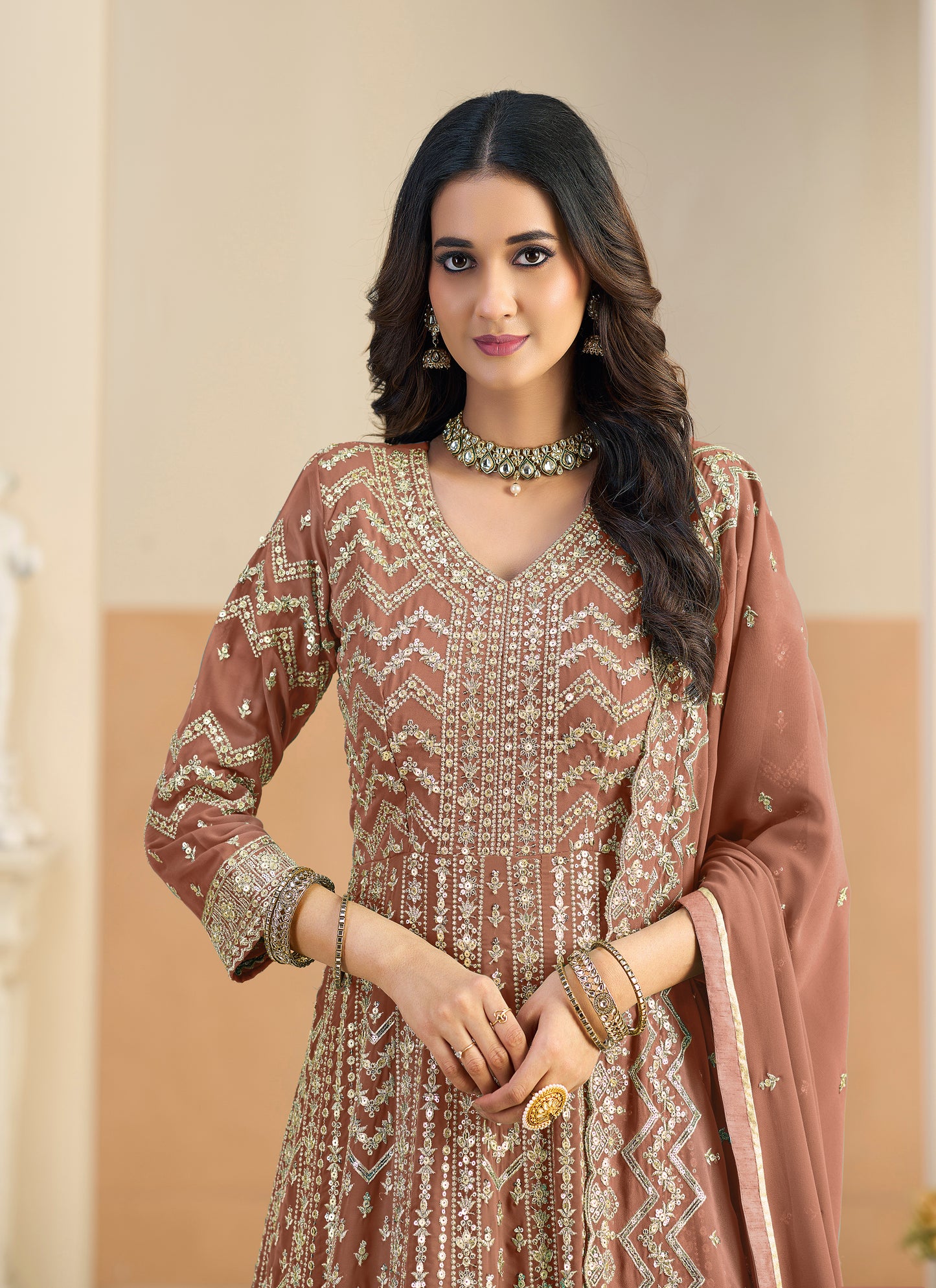 Georgette Havey Party wear gown