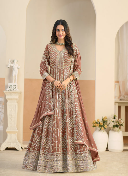 Georgette Havey Party wear gown