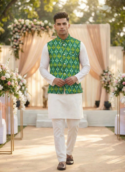 party wear Kurta Koti Pyjama set