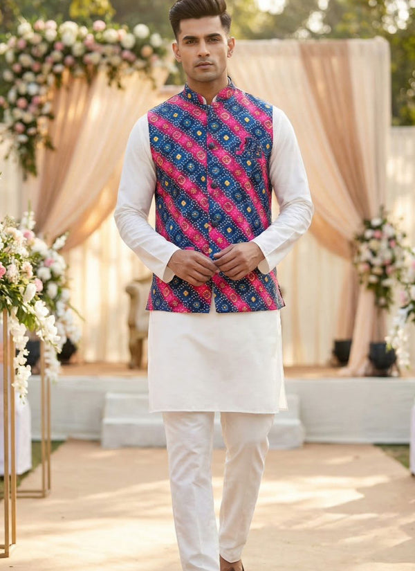 party wear Kurta Koti Pyjama set