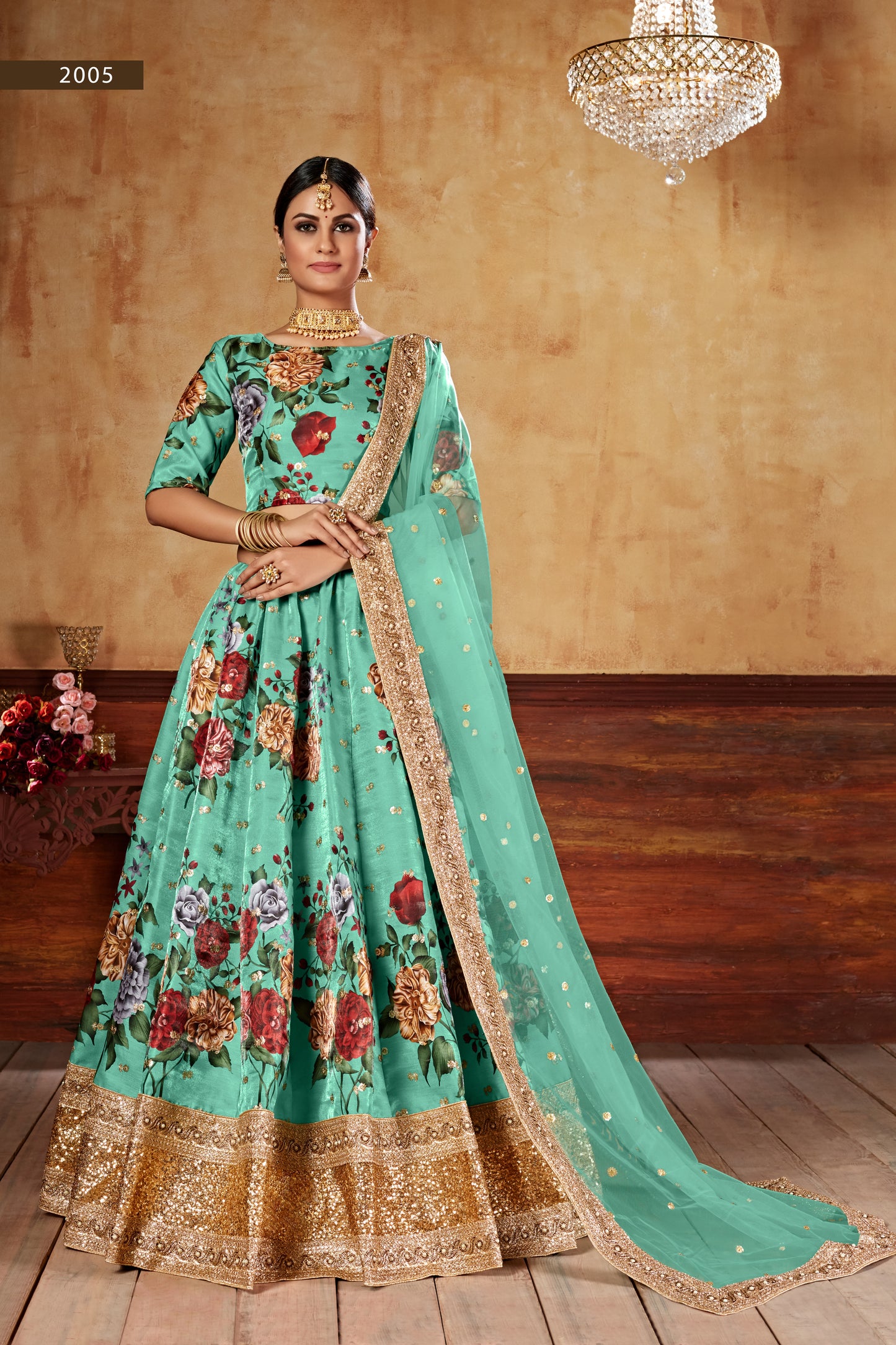 Gulnaar Firozi Couture Lehenga