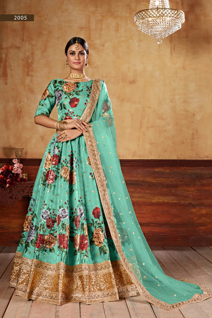 Gulnaar Firozi Couture Lehenga