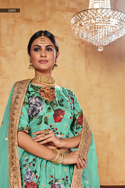 Gulnaar Firozi Couture Lehenga