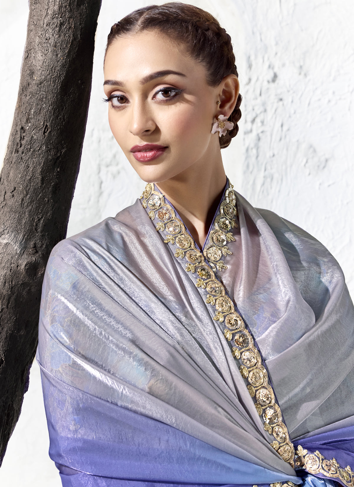 Multicolored Premium Organza Silk Wedding Wear Saree