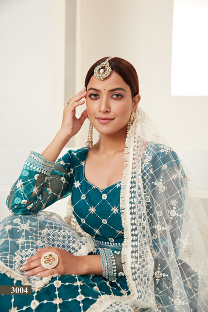 Royal Sapphire Couture Lehenga