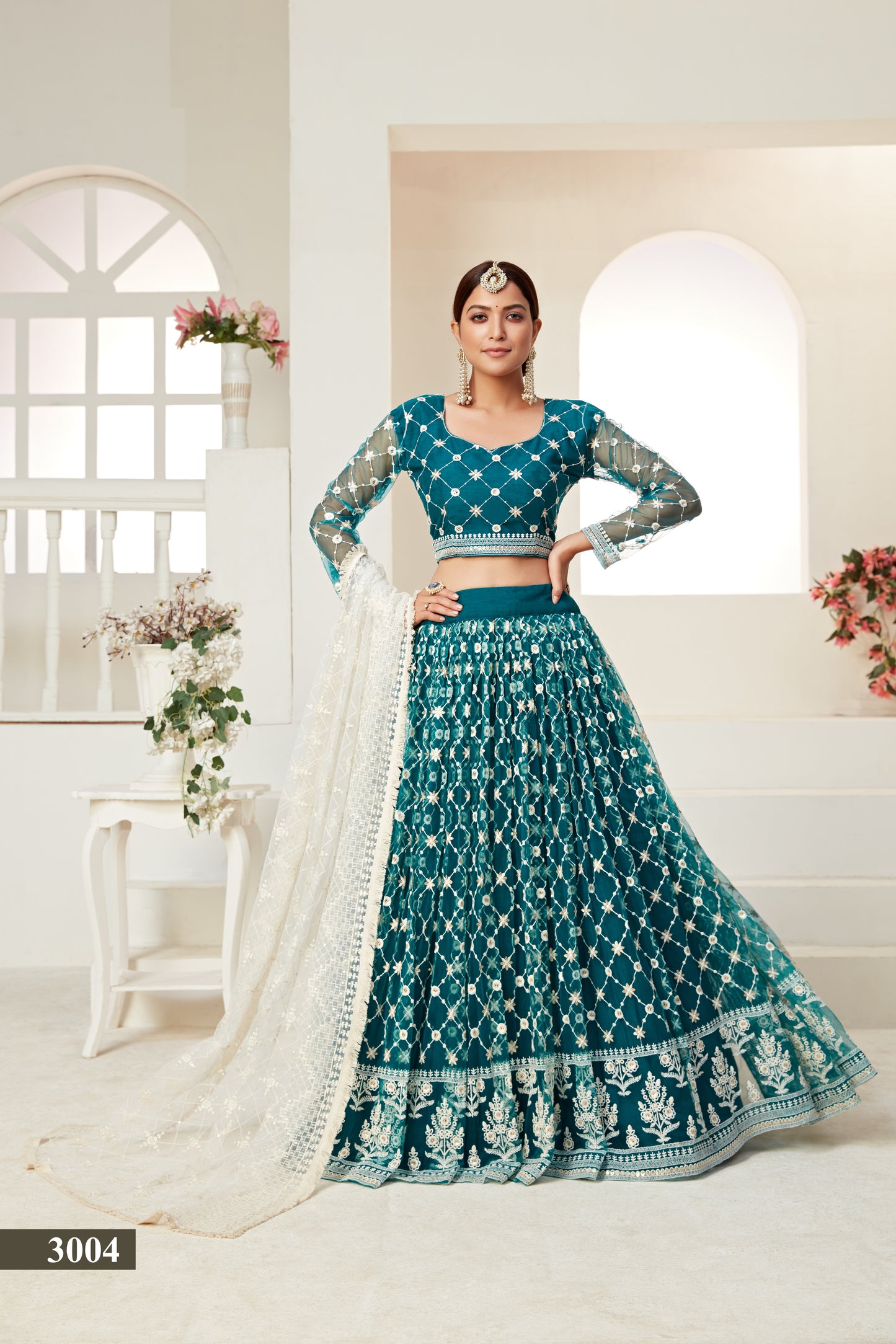 Royal Sapphire Couture Lehenga