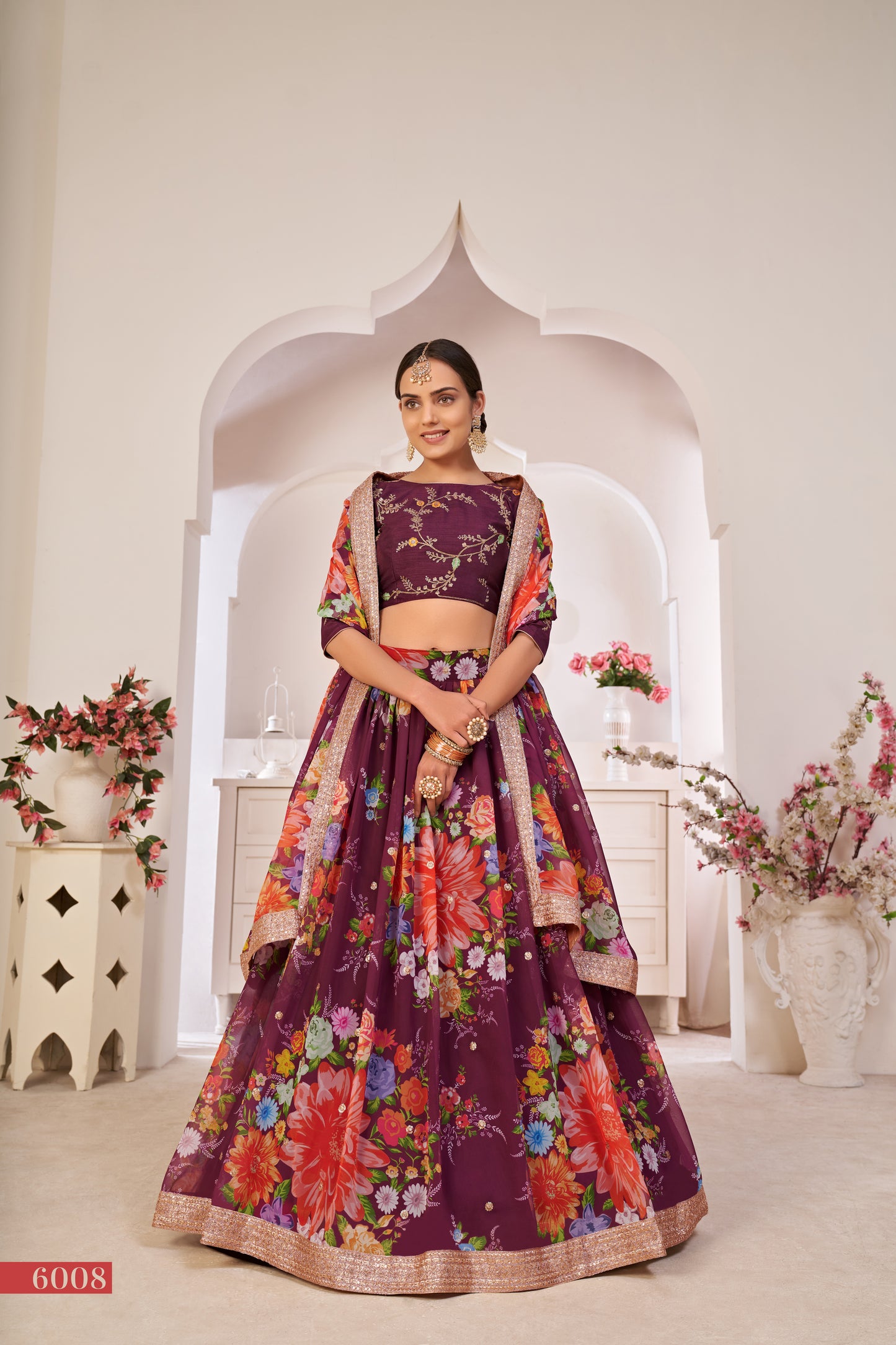 Floral Symphony Couture Lehenga