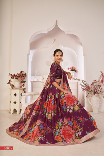 Floral Symphony Couture Lehenga