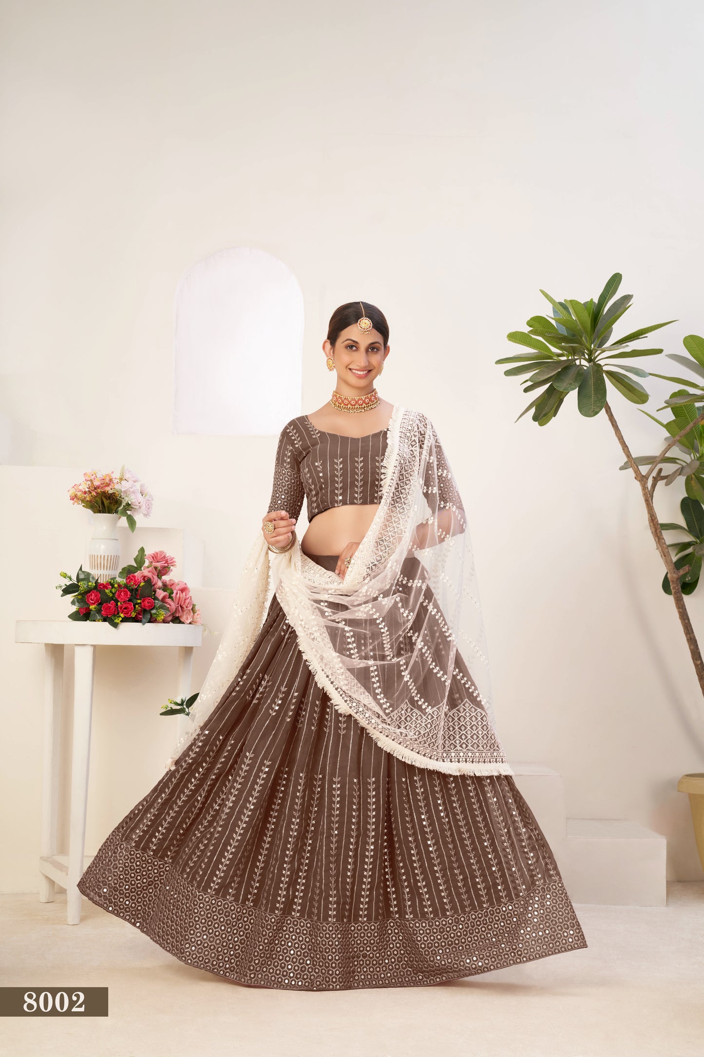Meher Mocha Charm Lehenga