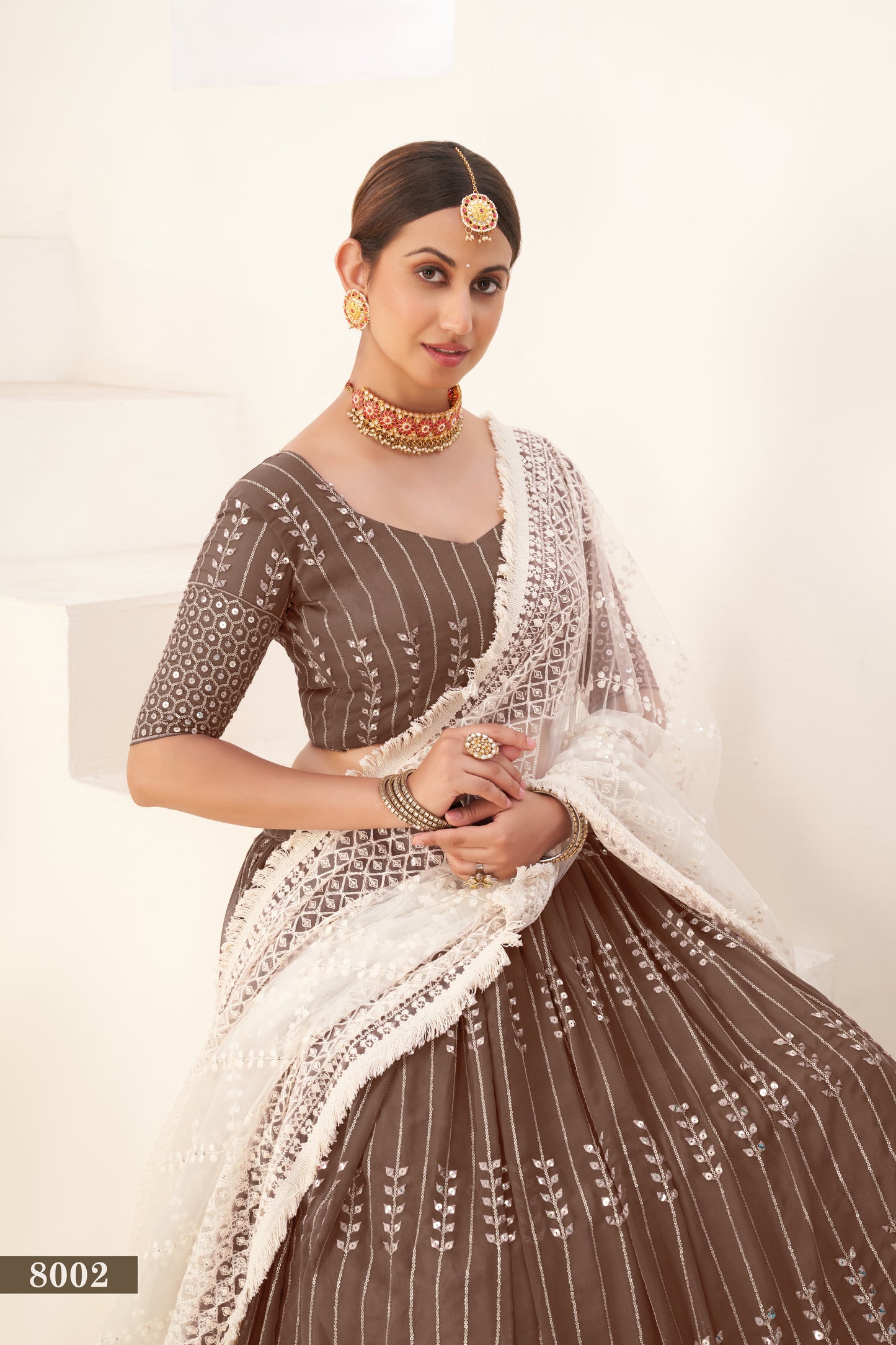 Meher Mocha Charm Lehenga