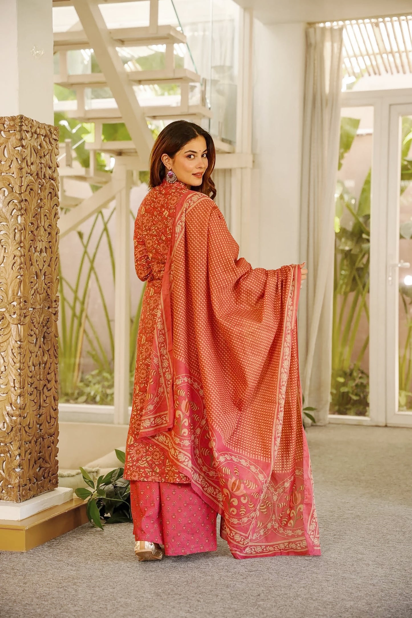 Floral Grace Kurta & Dupatta Set
