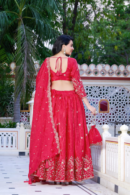 Onion Pink Grace Lehenga Set