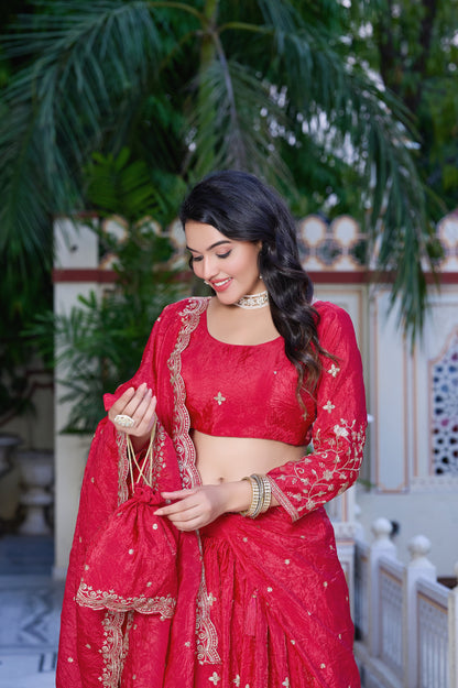 Onion Pink Grace Lehenga Set