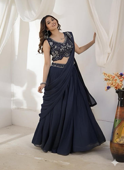 Amazing Collection in Crop-top Lehenga style..
