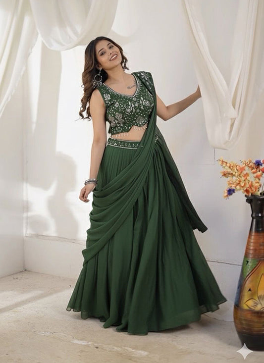 Amazing Collection in Crop-top Lehenga style..