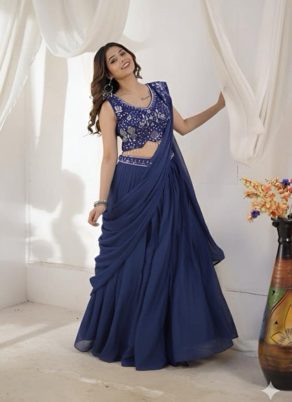 Amazing Collection in Crop-top Lehenga style..