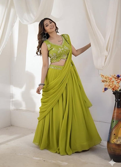 Amazing Collection in Crop-top Lehenga style..