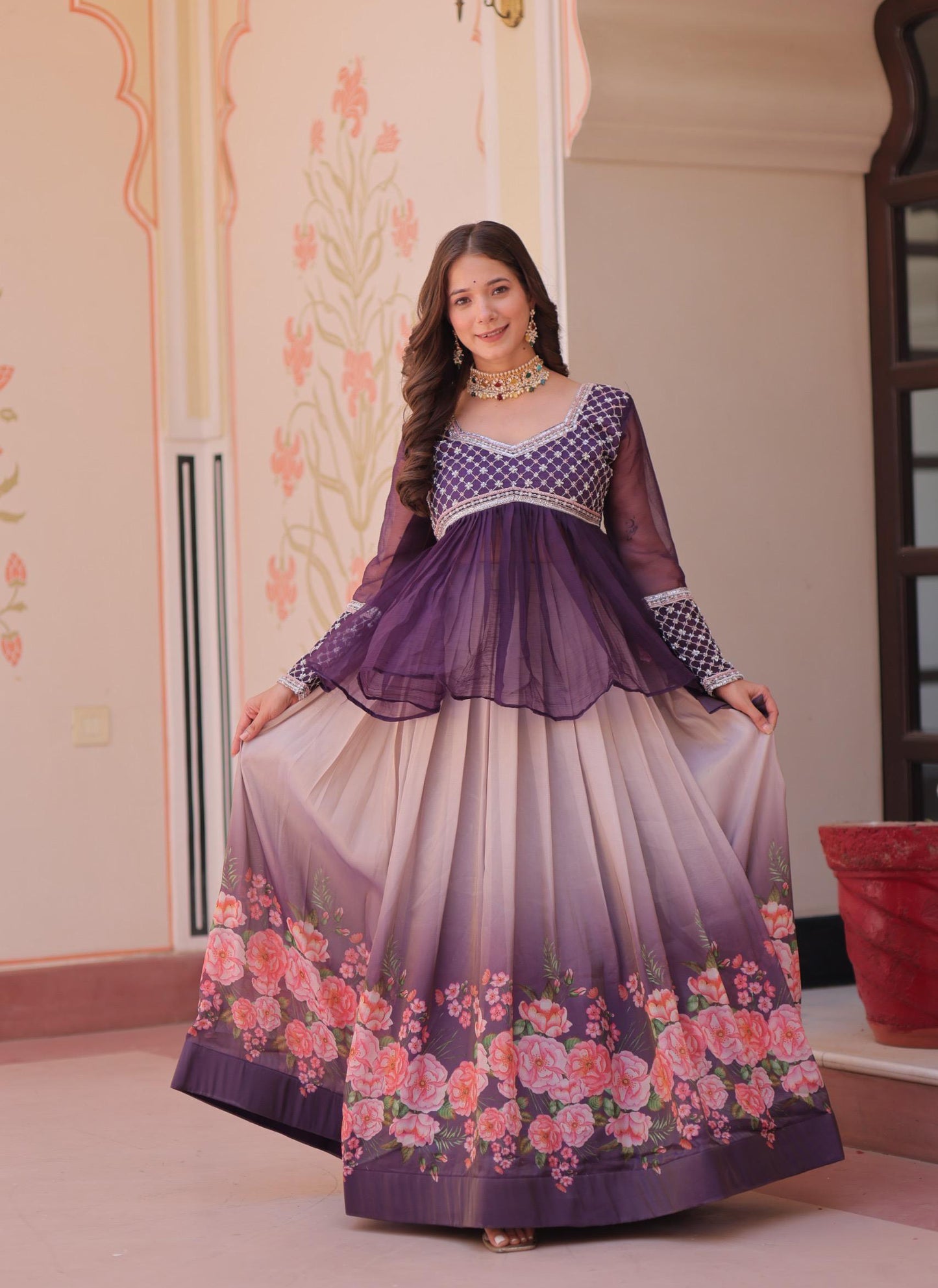 premium readymade lehenga choli collection Purple Colour