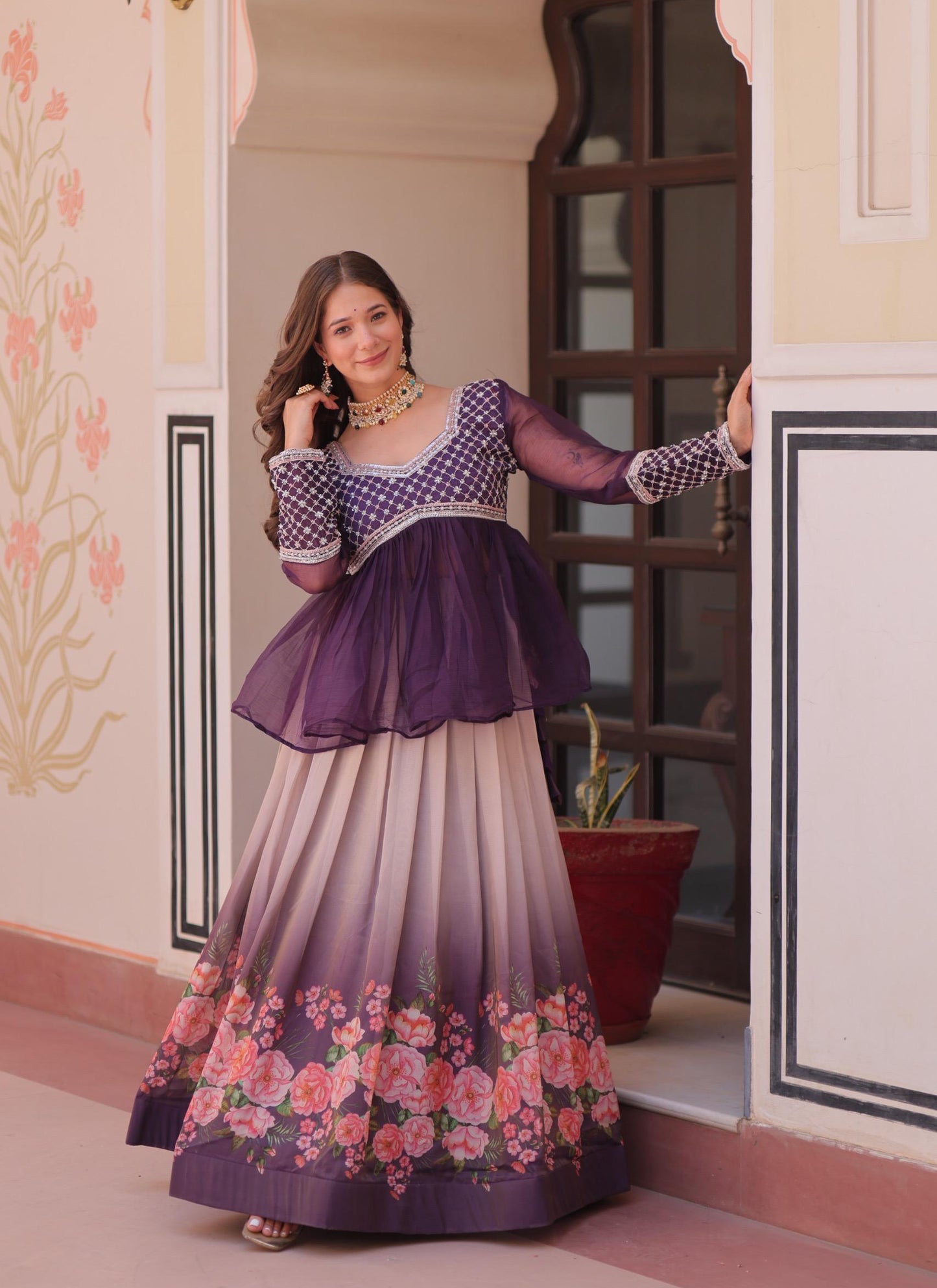 premium readymade lehenga choli collection Purple Colour