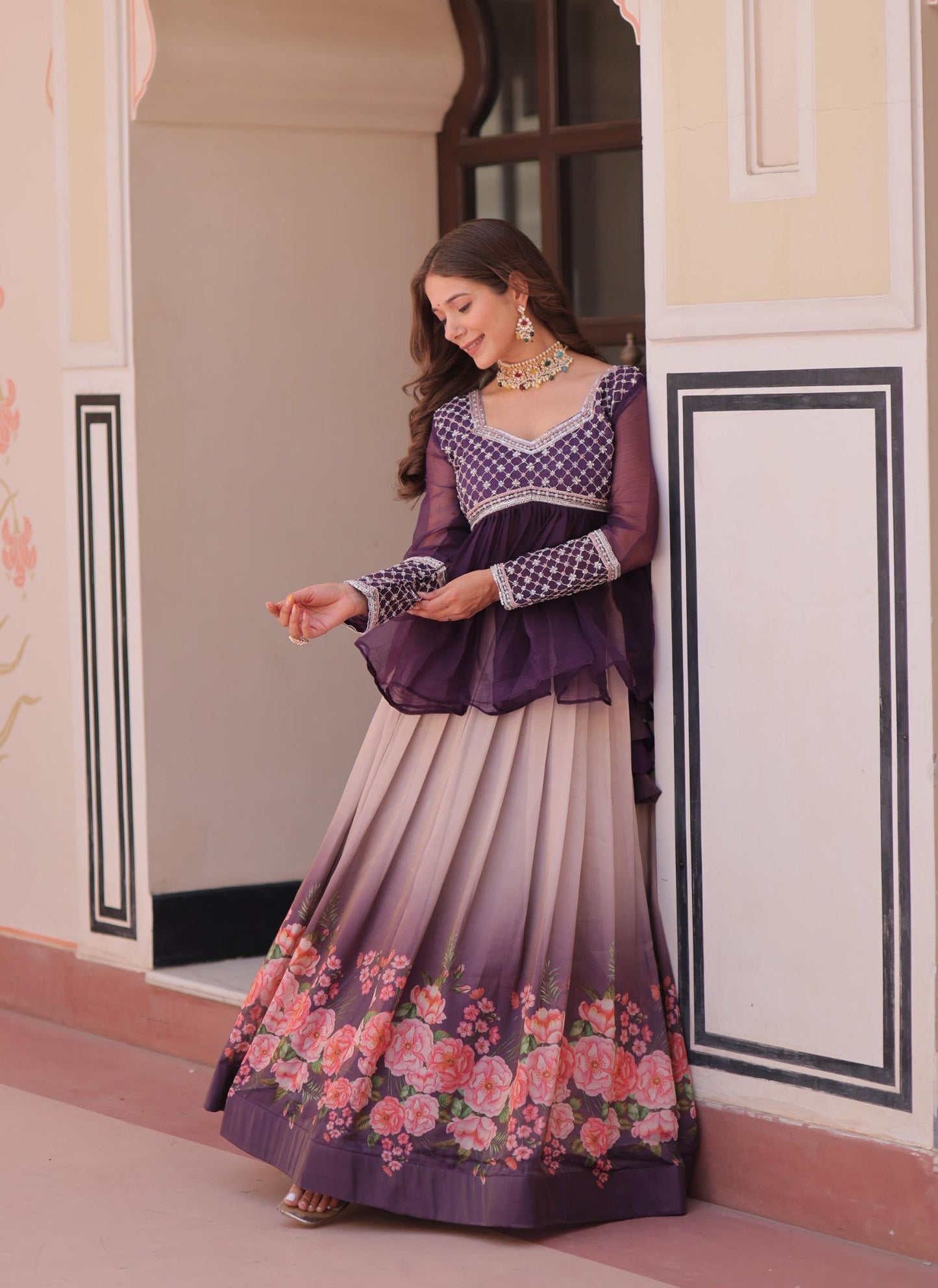 premium readymade lehenga choli collection Purple Colour