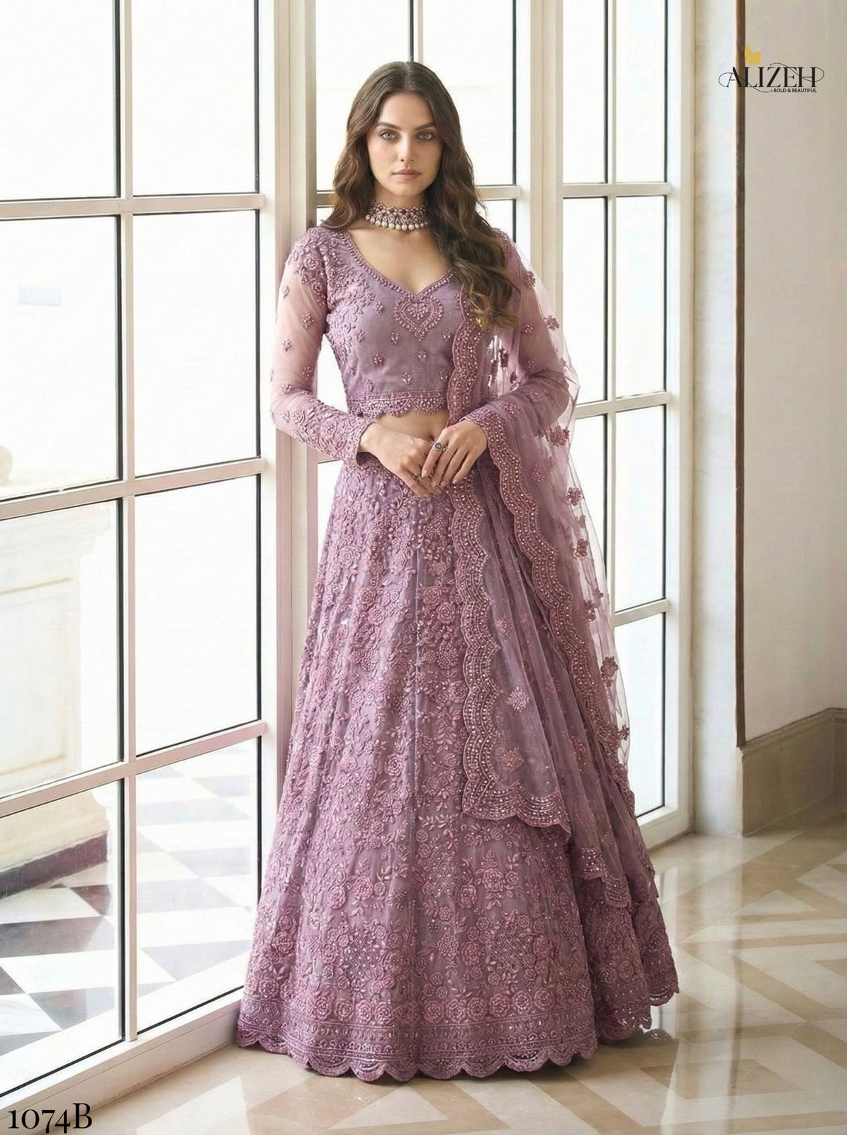 wine colour Butterfly Net Designer Lehenga Choli Collection