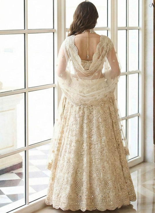 Bridal Heritage Colours Butterfly Net Designer Lehenga Choli