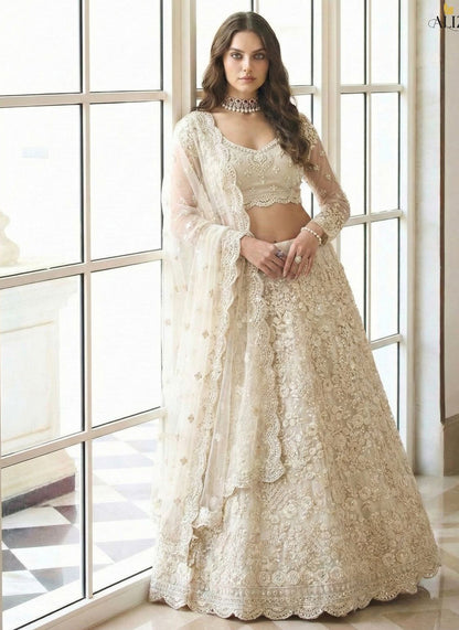 Bridal Heritage Colours Butterfly Net Designer Lehenga Choli
