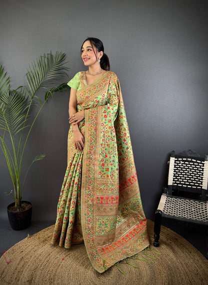 THIS PURE PASHMINA SILK WILL GIVE YOU CLASSIC LOOK FOR YOUR FUNCTIONS