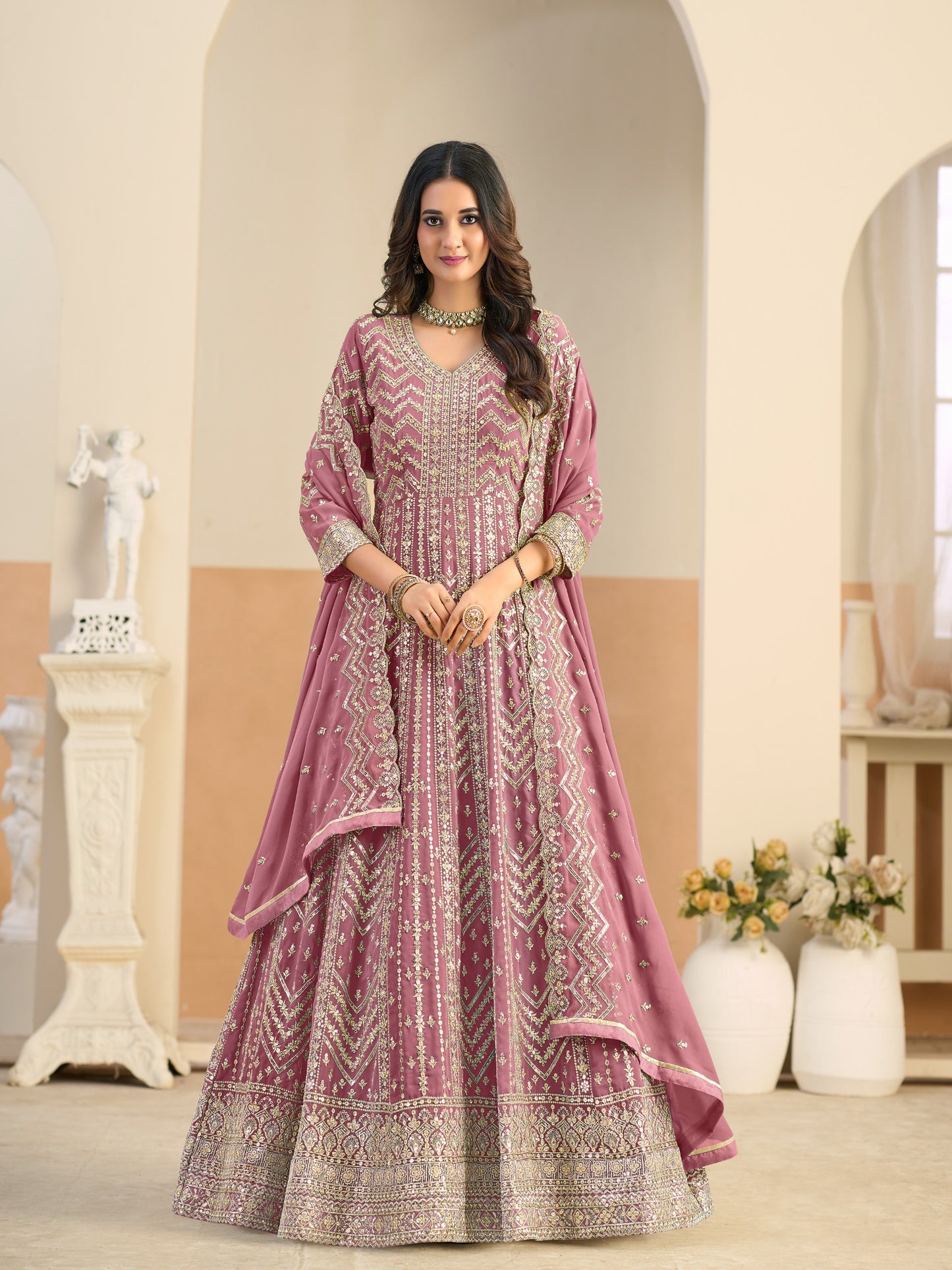 Georgette Havey Party wear gown