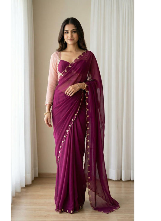 NEW COLOR SABHYASACHI INSPIRE DESIGNER MADHUBALA BLOUSE WITH SAREE